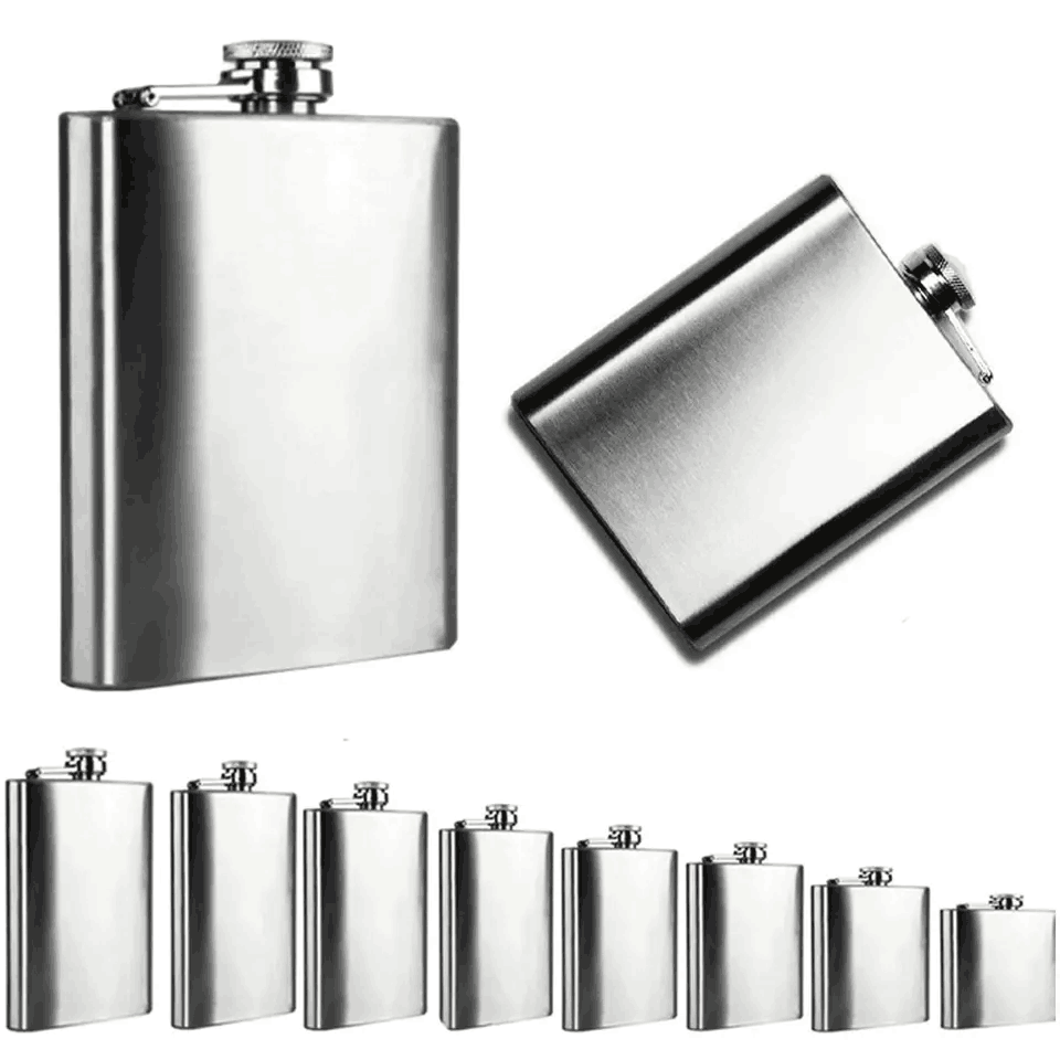 7OZ Flask, custom water bottle with logo imprint 4
