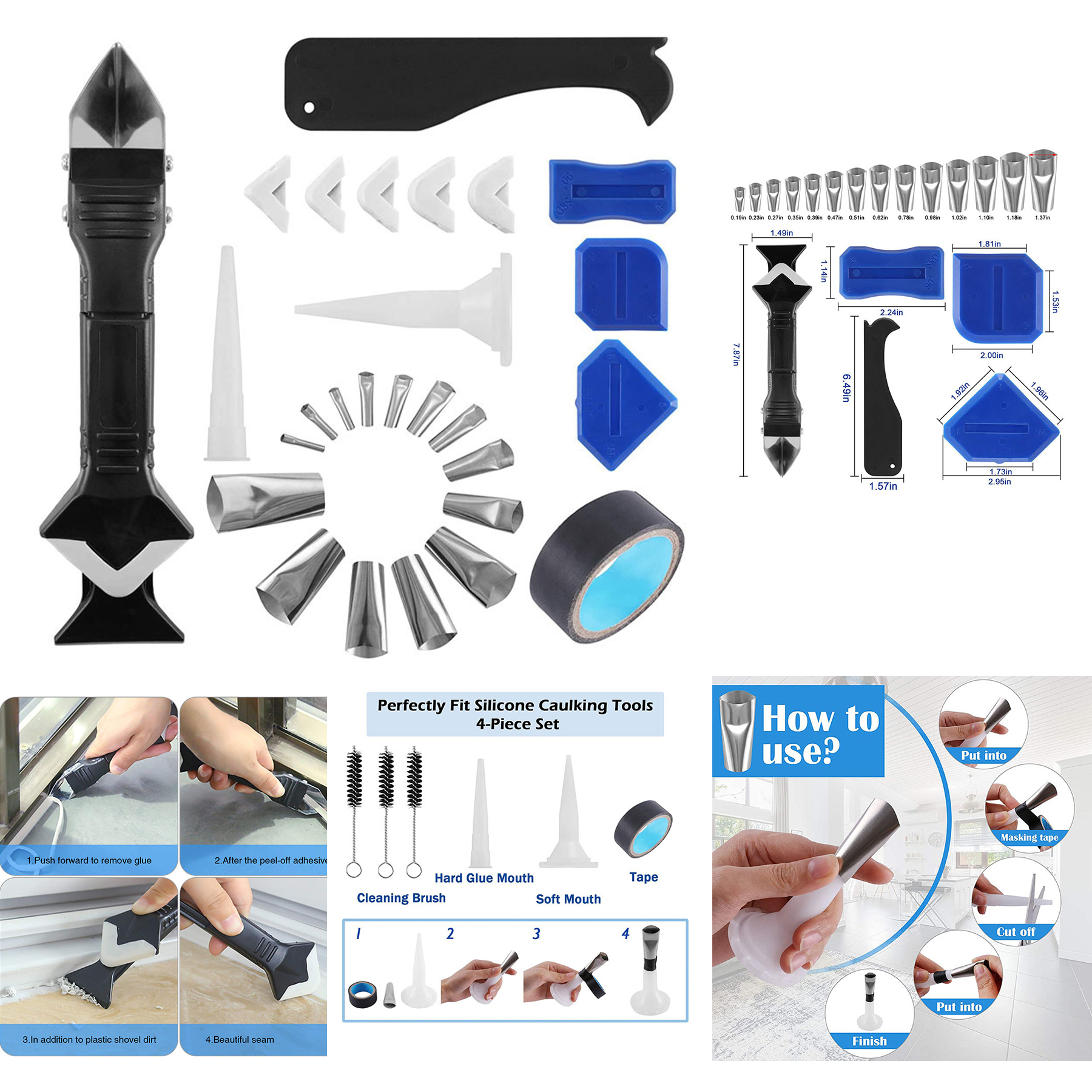 Silicone Caulking Tools Kit 2
