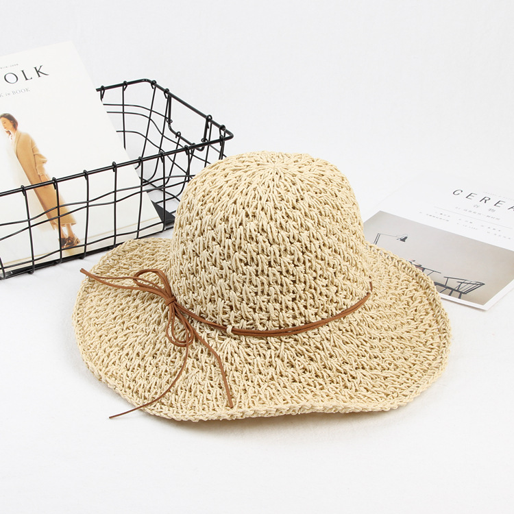 Summer Beach Crocheted Straw Sun Hat 10