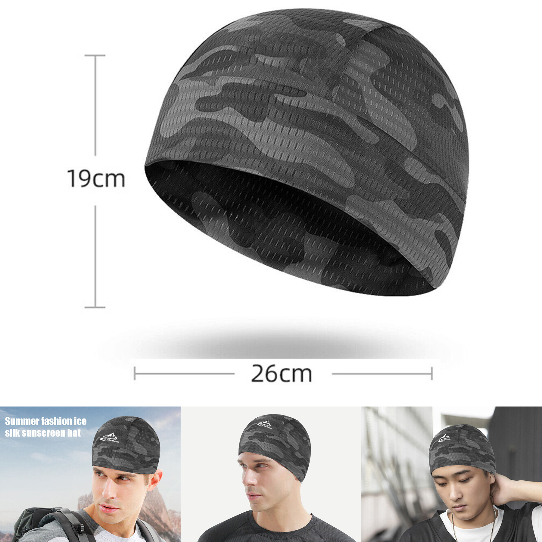 Ice Silk Quick Drying Bike Helmet Lining Beanie Cap 2