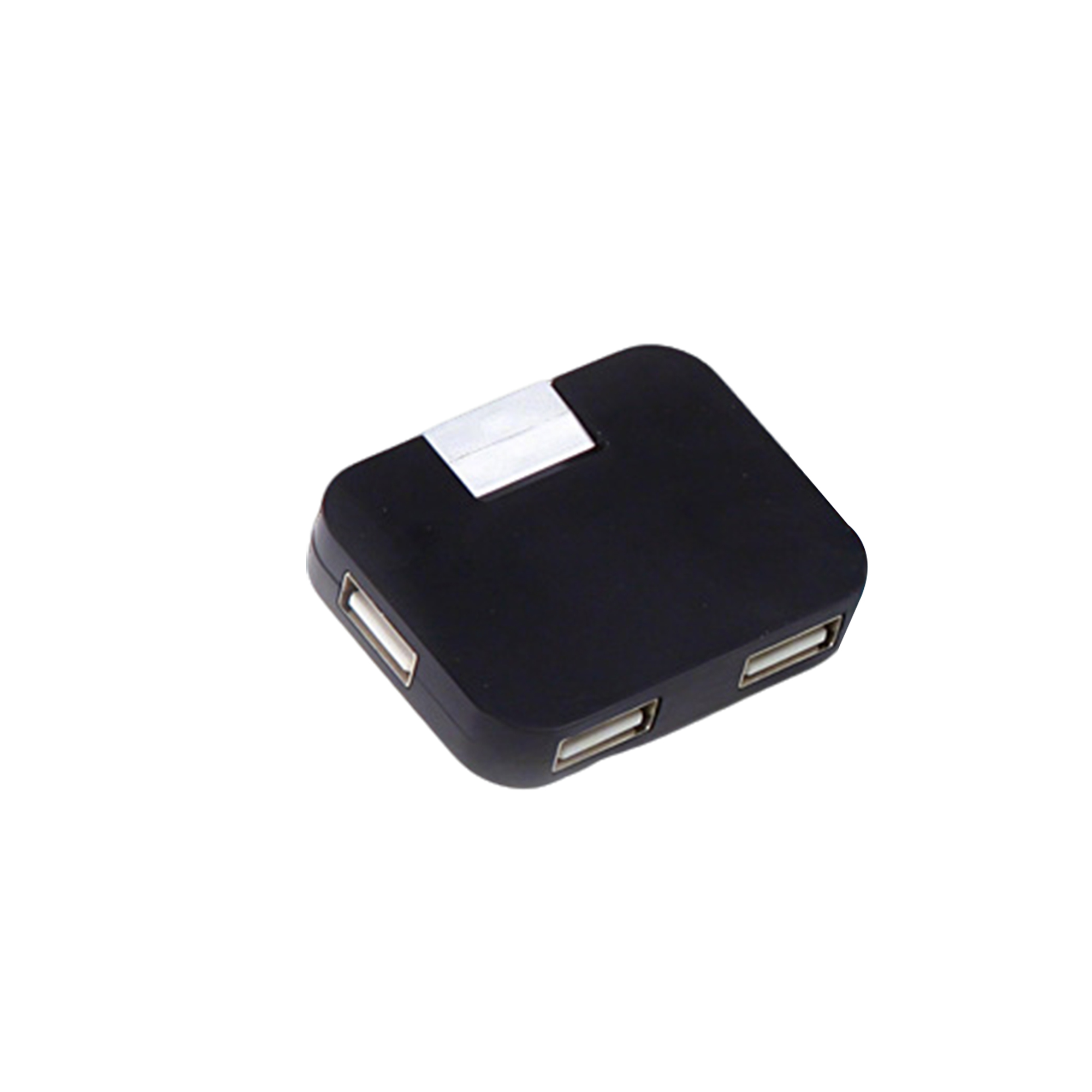 Universal Serial Bus Four Port Hub With Swivel Connector 2" Length X 1.6" Width 5