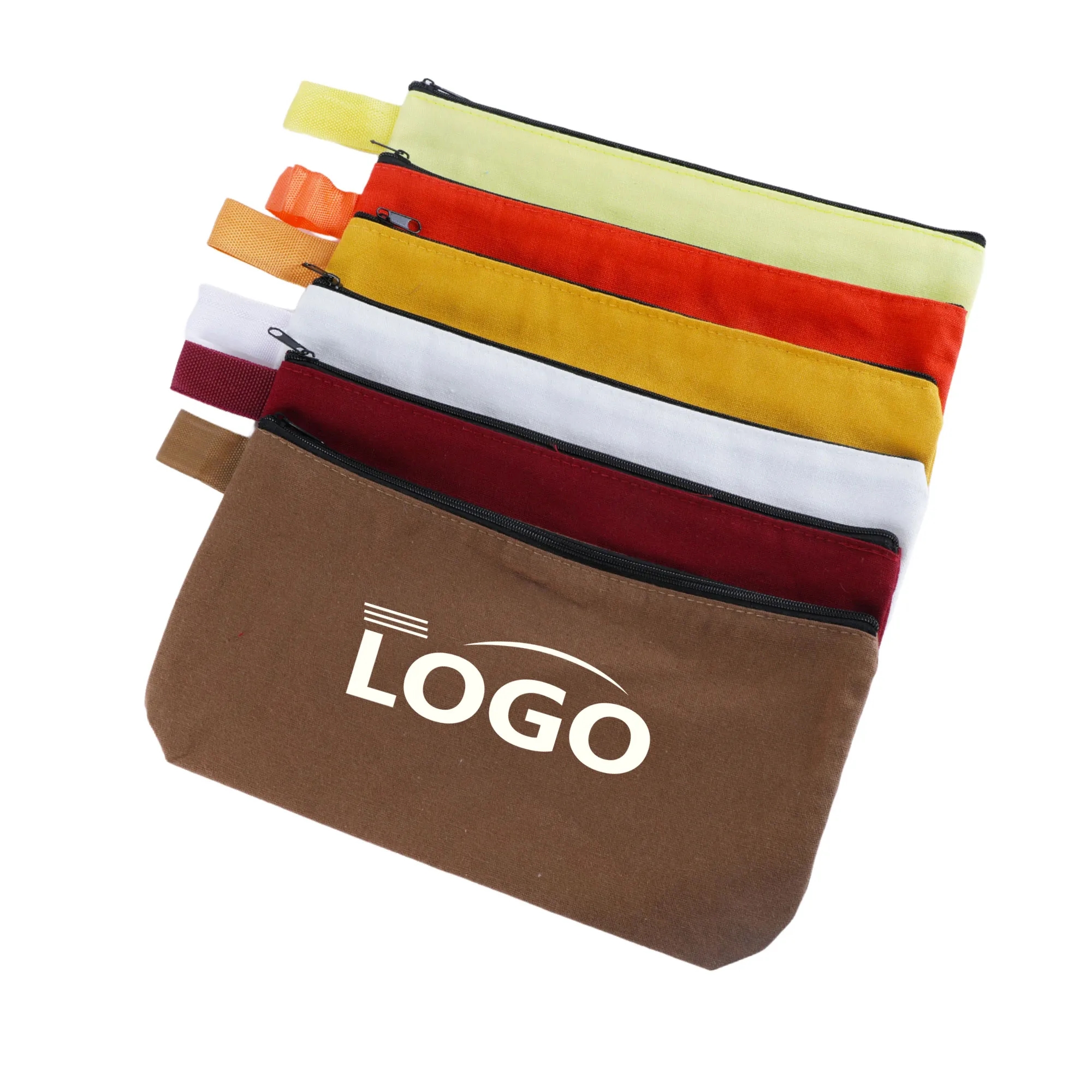 Durable Eco Canvas Pencil Pouch Pen Bags