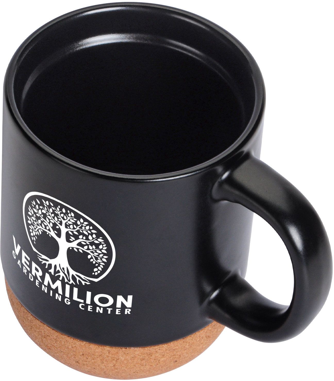 CORK BOTTOM CERAMIC MUG 13 OZ WITH LID 2