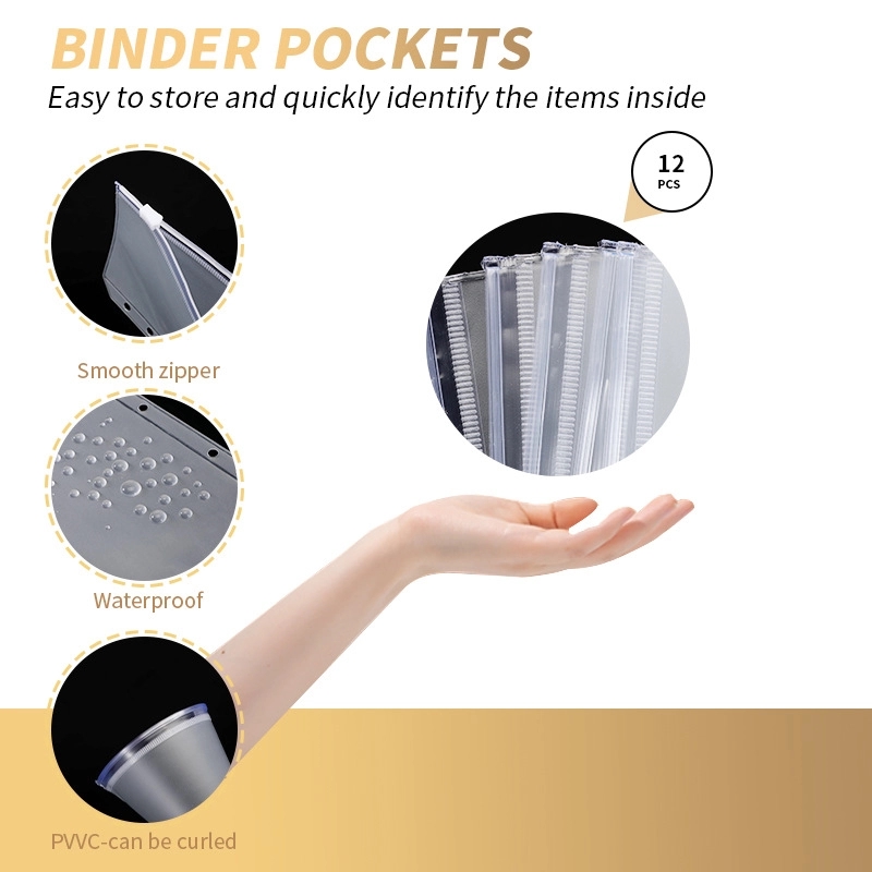PU Leather A6 Budget Planner Binder Notebook 8