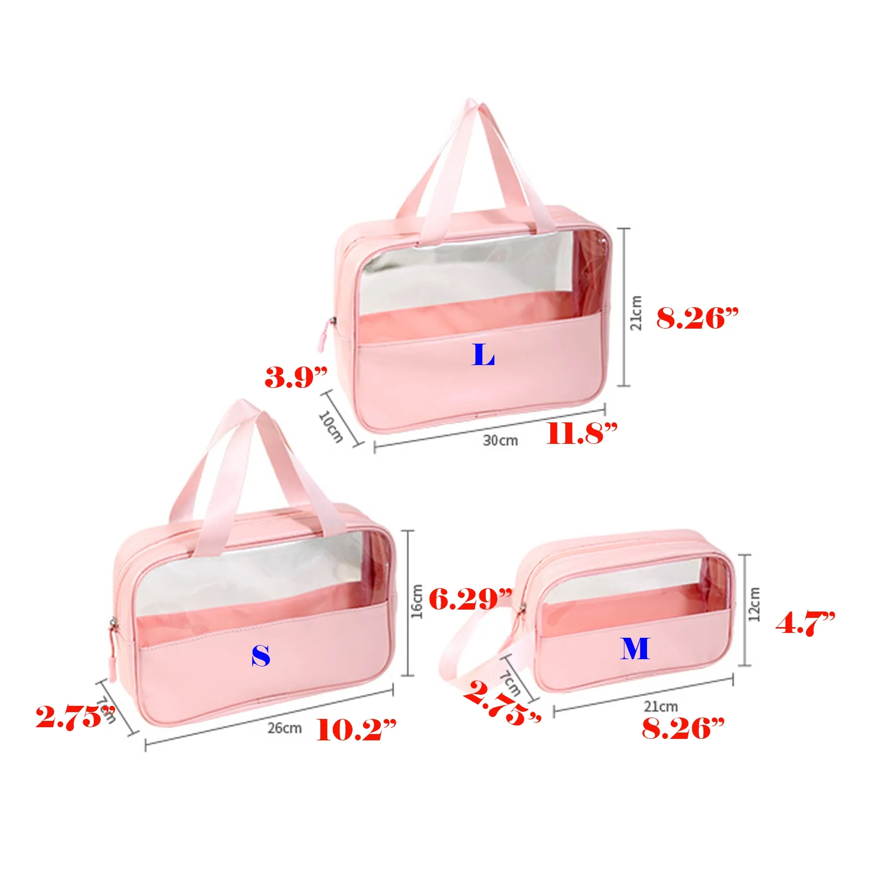 Transparent cosmetic bag 3