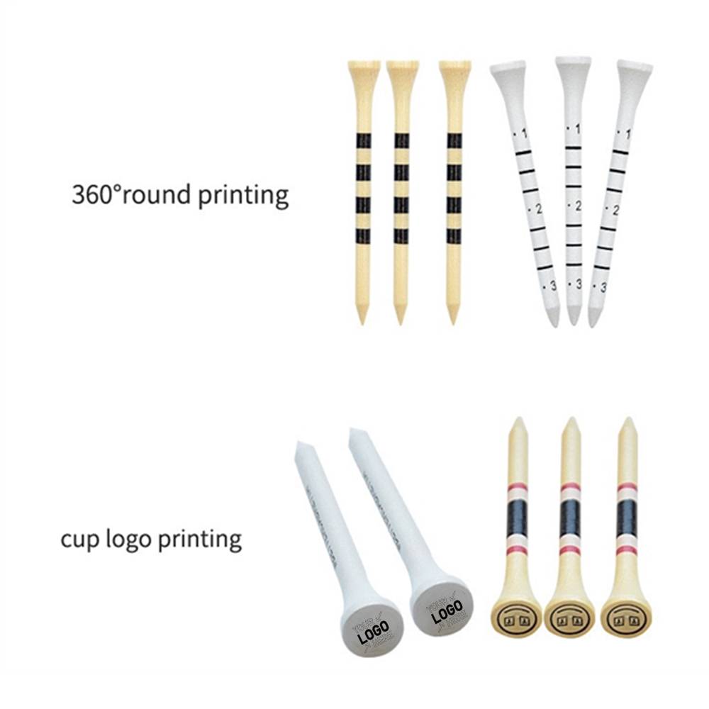 Golf Tees Professional Natural Wood 4