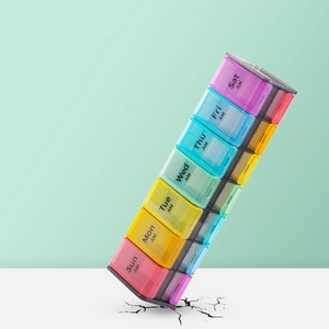 Push Button Weekly Pill Box 6