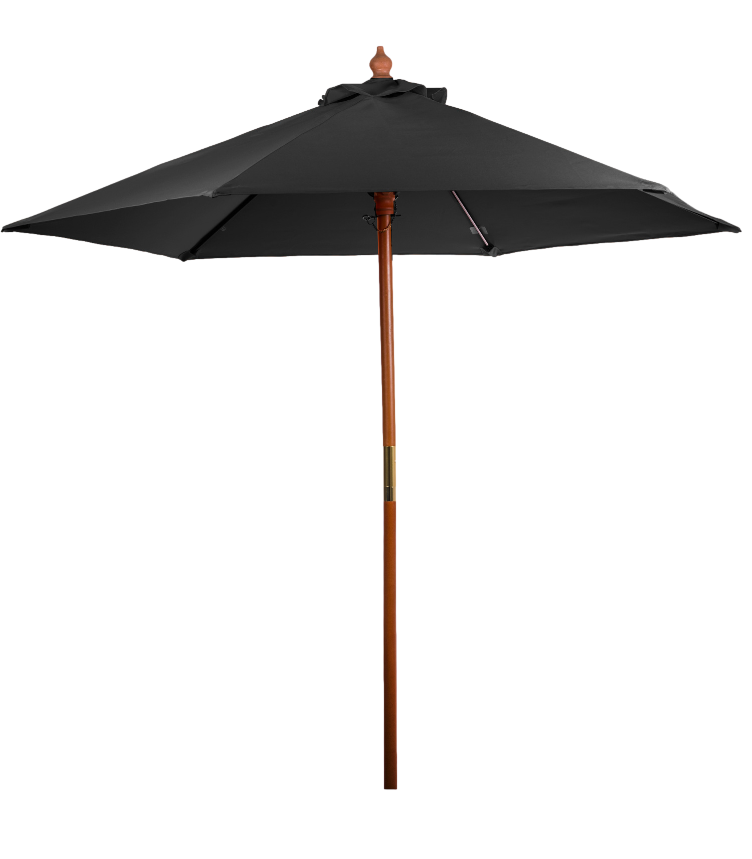 7' Bamboo Recycled Market Umbrella 5