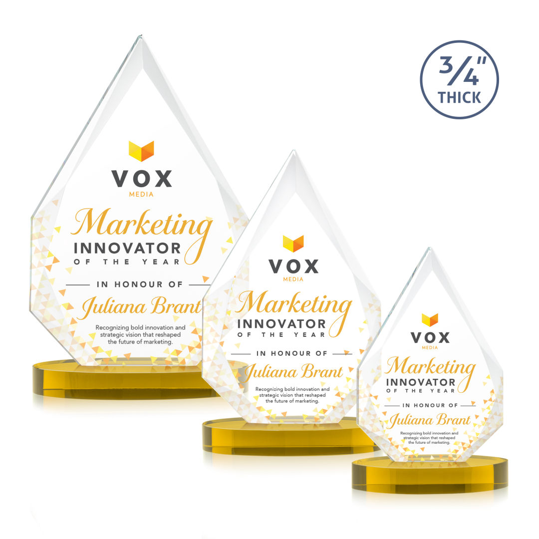 Hawthorne VividPrint™ Award on Alberton Base - Gold