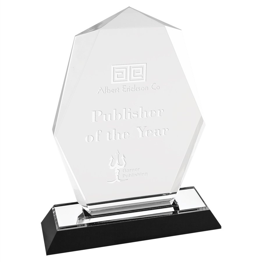 5" x 7" Silver Octagon Point Impress Acrylic Award