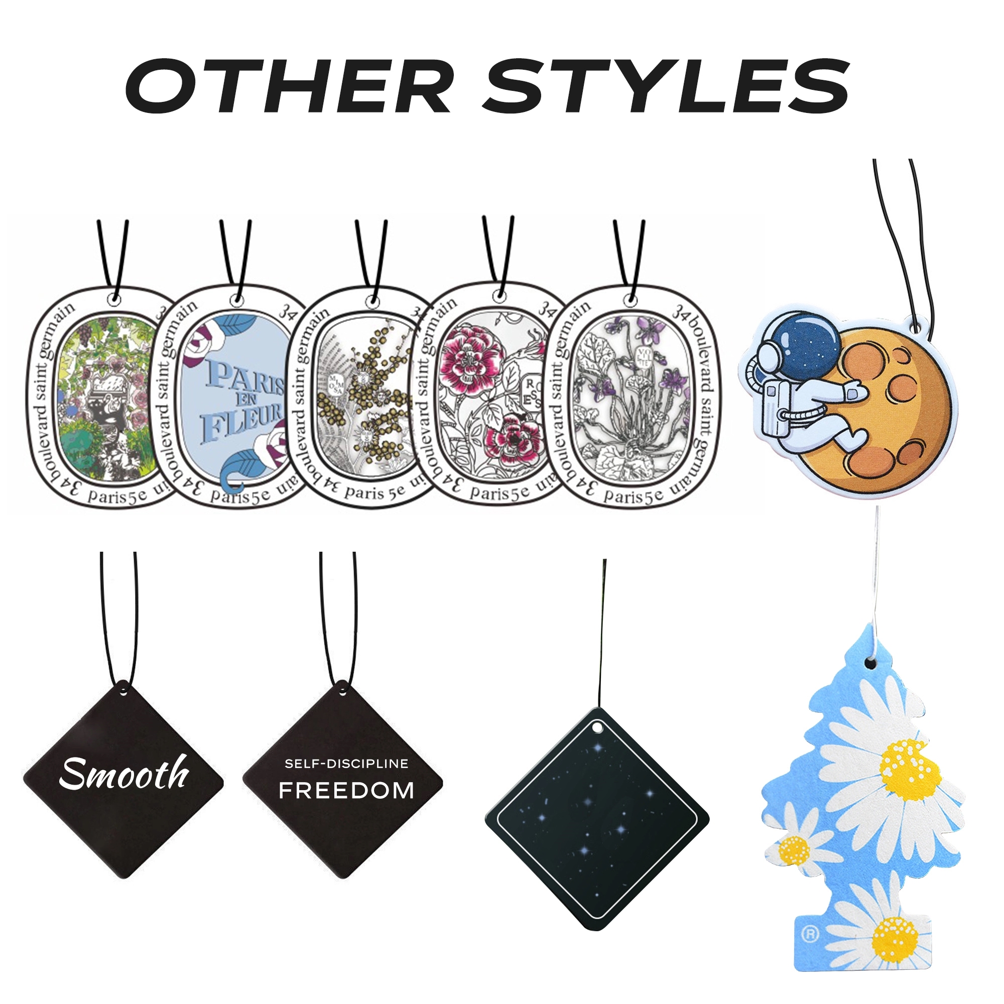 3"x3" Square Car Air Freshener-Full Color 2