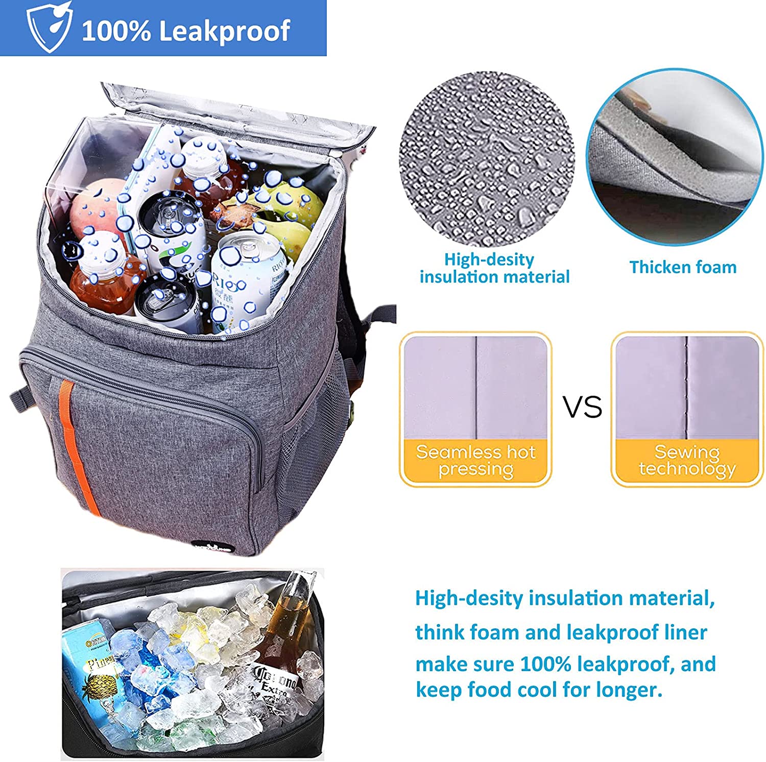 Backpack Picnic Cooler Insulated Bag 12