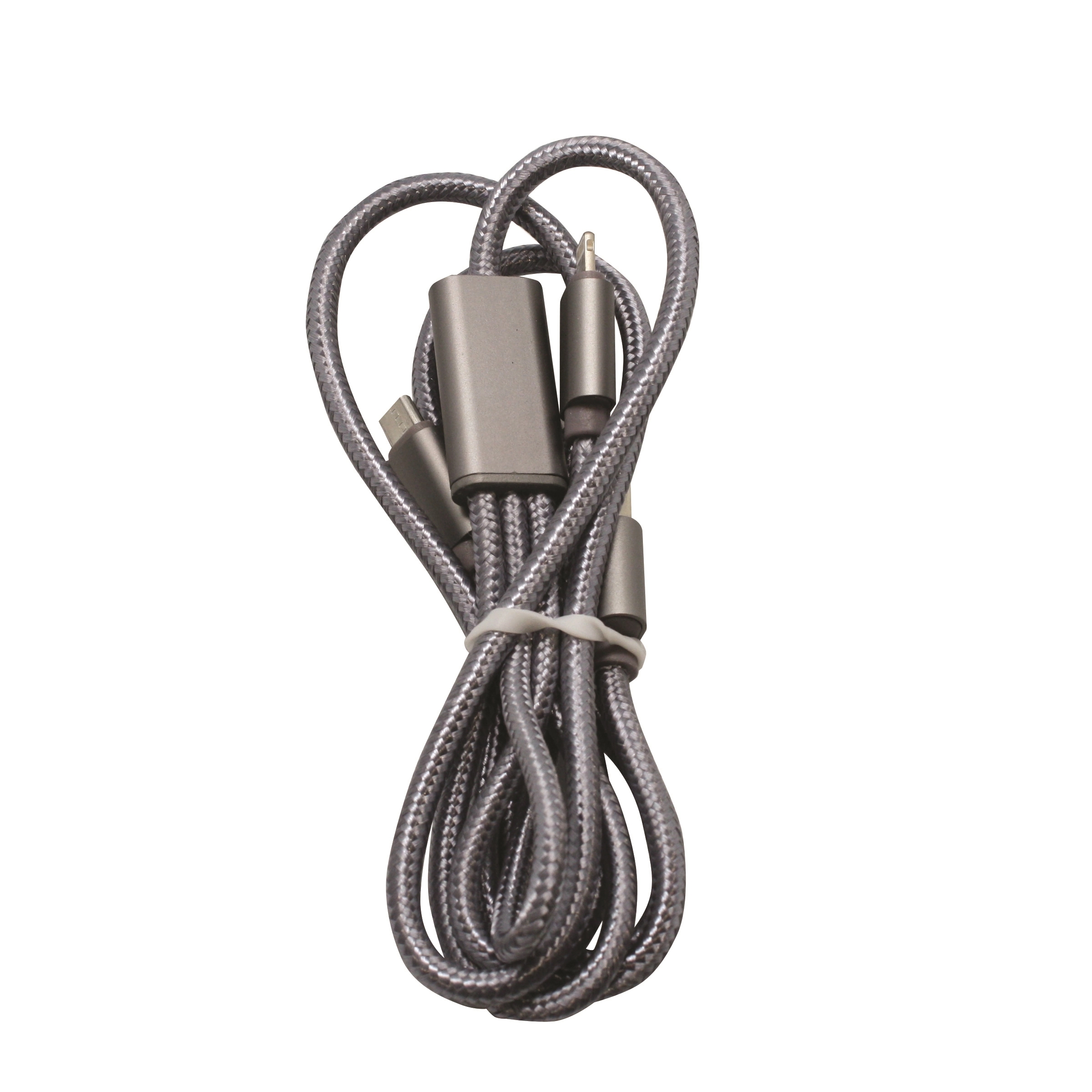 3 in 1 Micro/TypeC/Lightning Compatible Charging Cable - 3ft 3