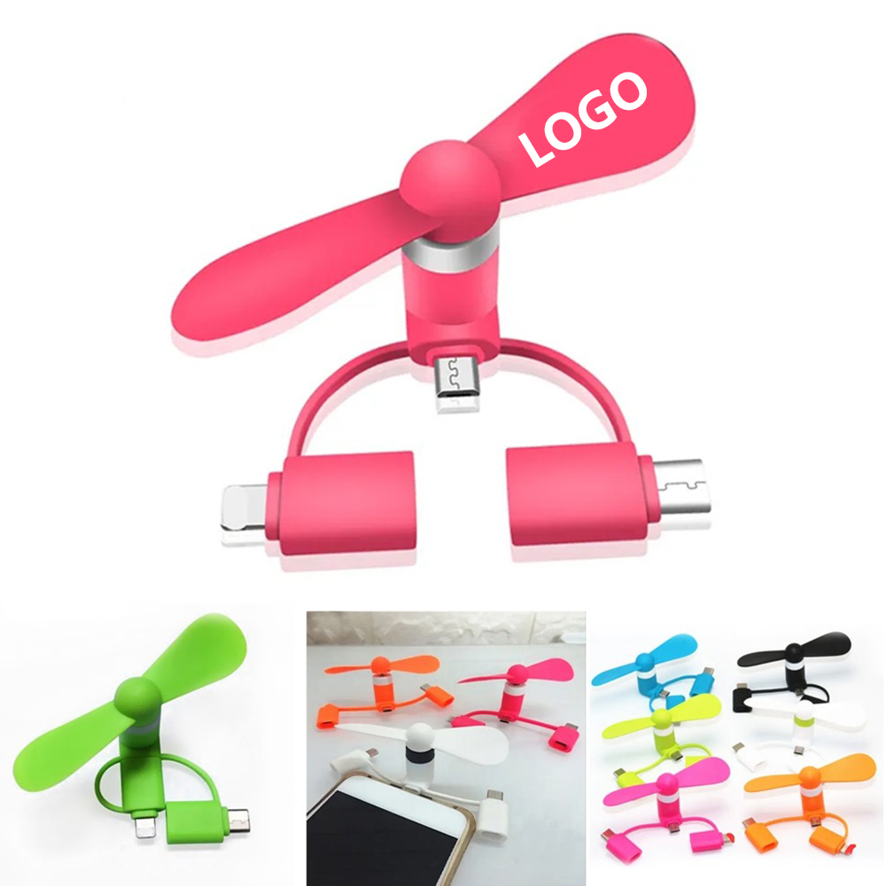 2 in 1 Mini Phone Fans 2
