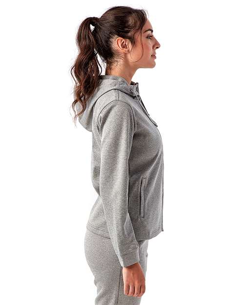 Women's Spun Dyed Full-Zip Hooded Sweatshirt - TD498 11