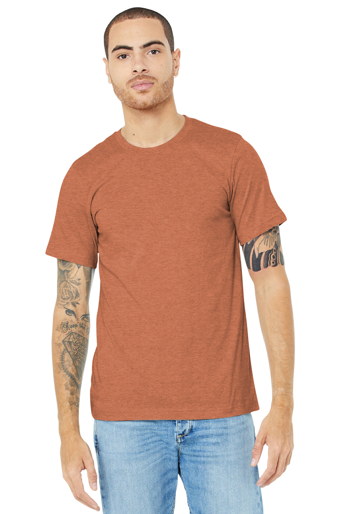 BELLA+CANVAS Unisex Heather CVC Short Sleeve Tee. BC3001CVC 408