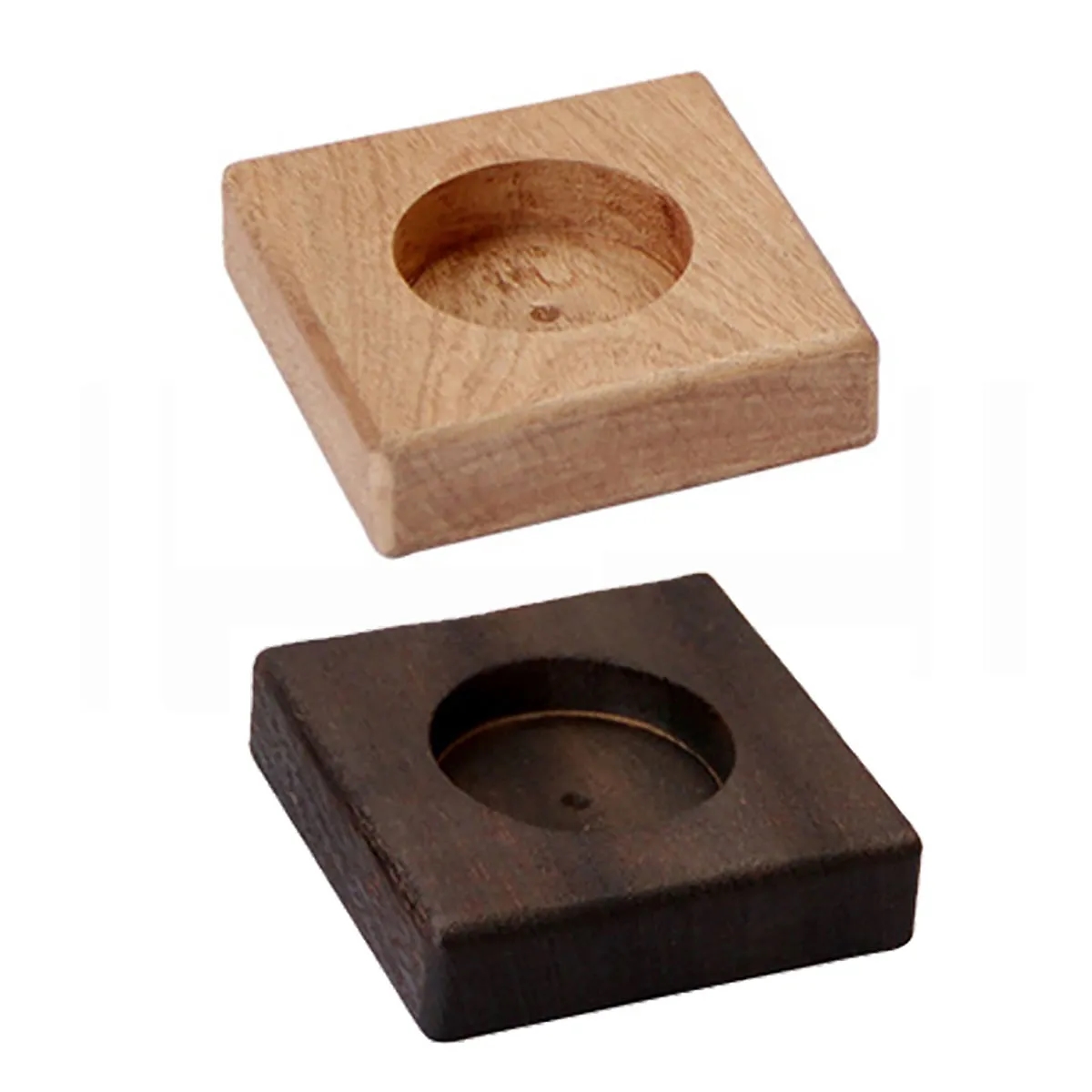 Wood Candle Holders with Tea Light 7