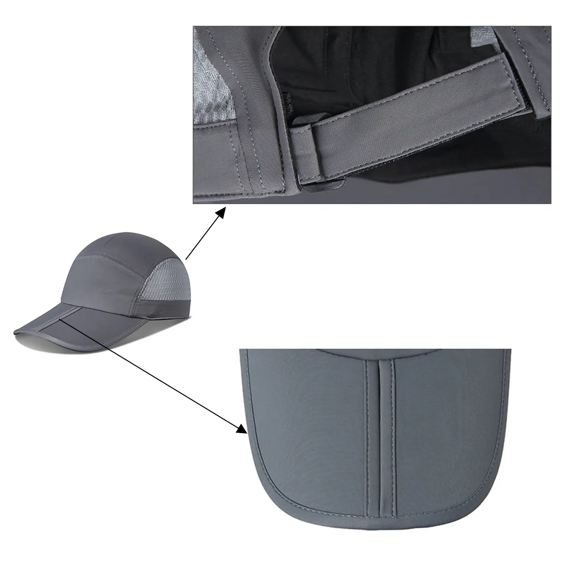 Breathable Sun Hat Mesh Design Outdoor Sports Travel Cap 2