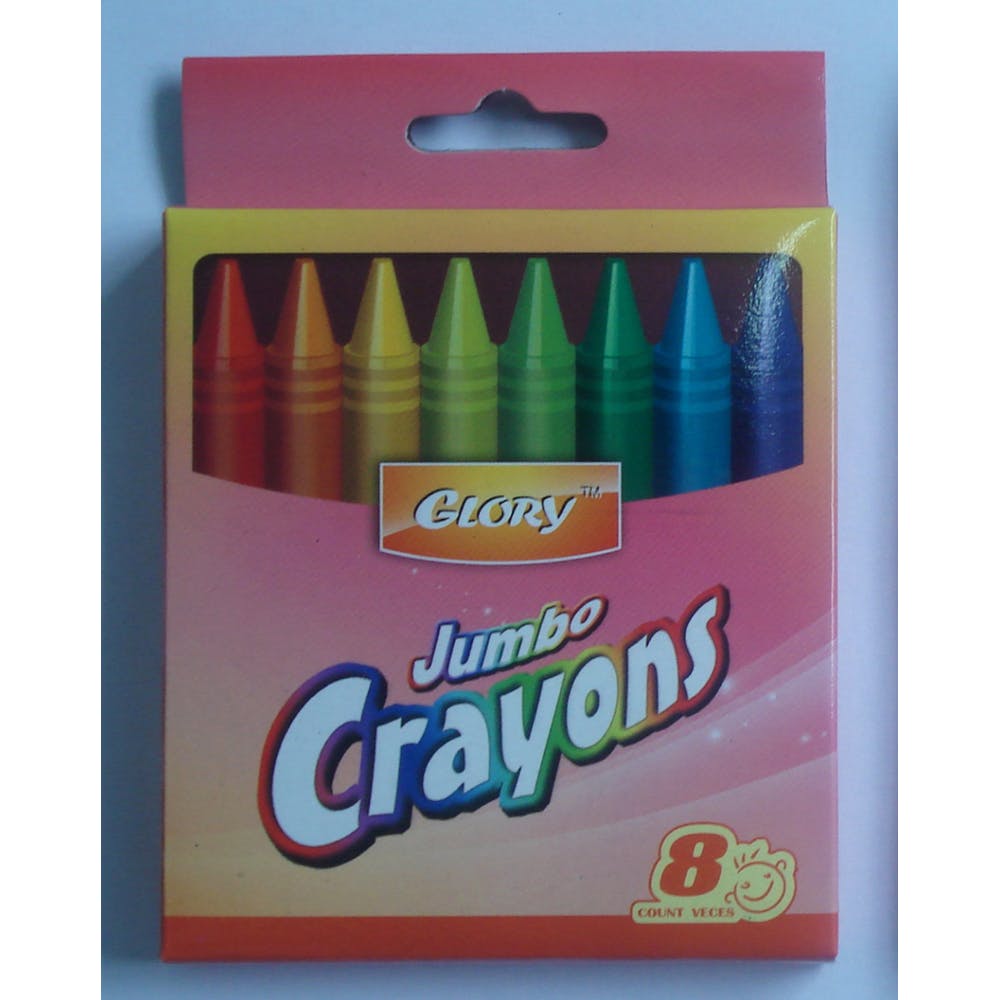 Jumbo Crayons - 8 Pack Assorted Colors 2