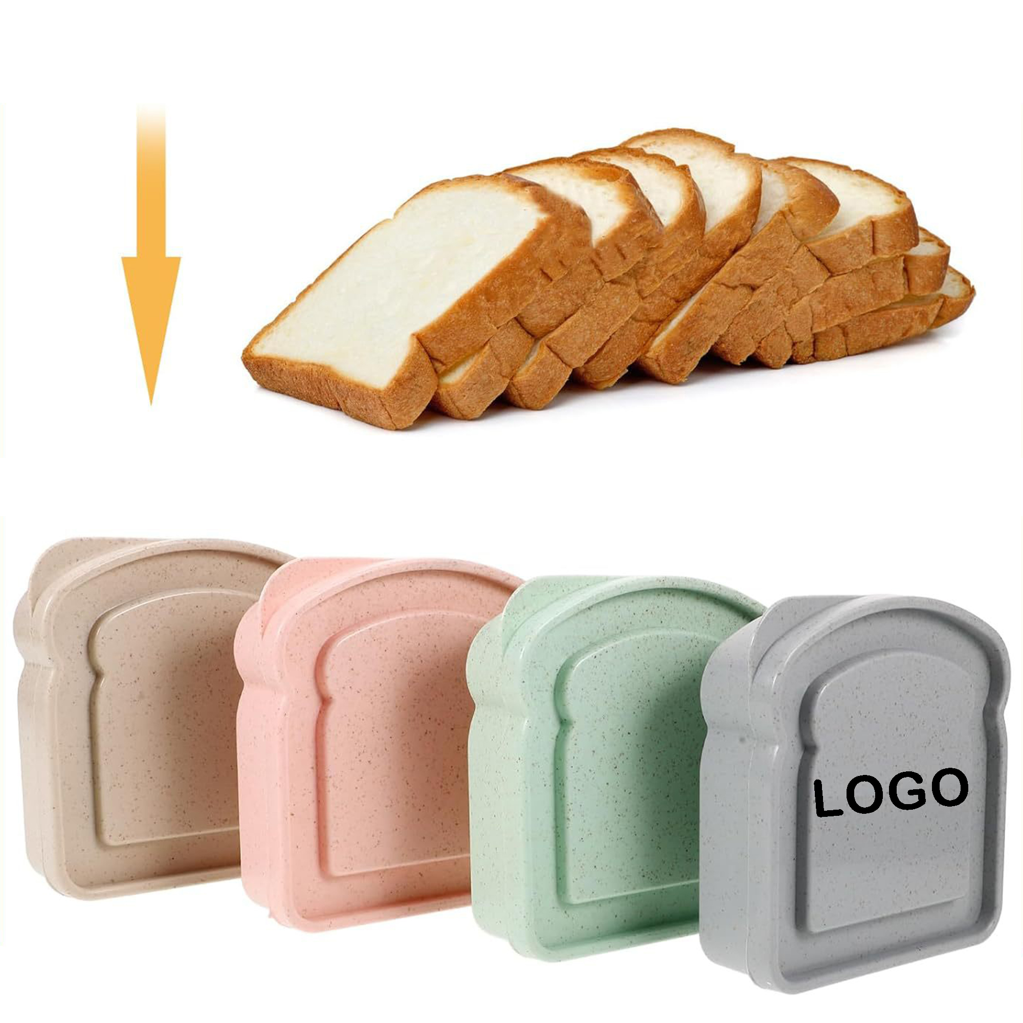 MOQ 100 Personalized Bread Design Meal Container 1