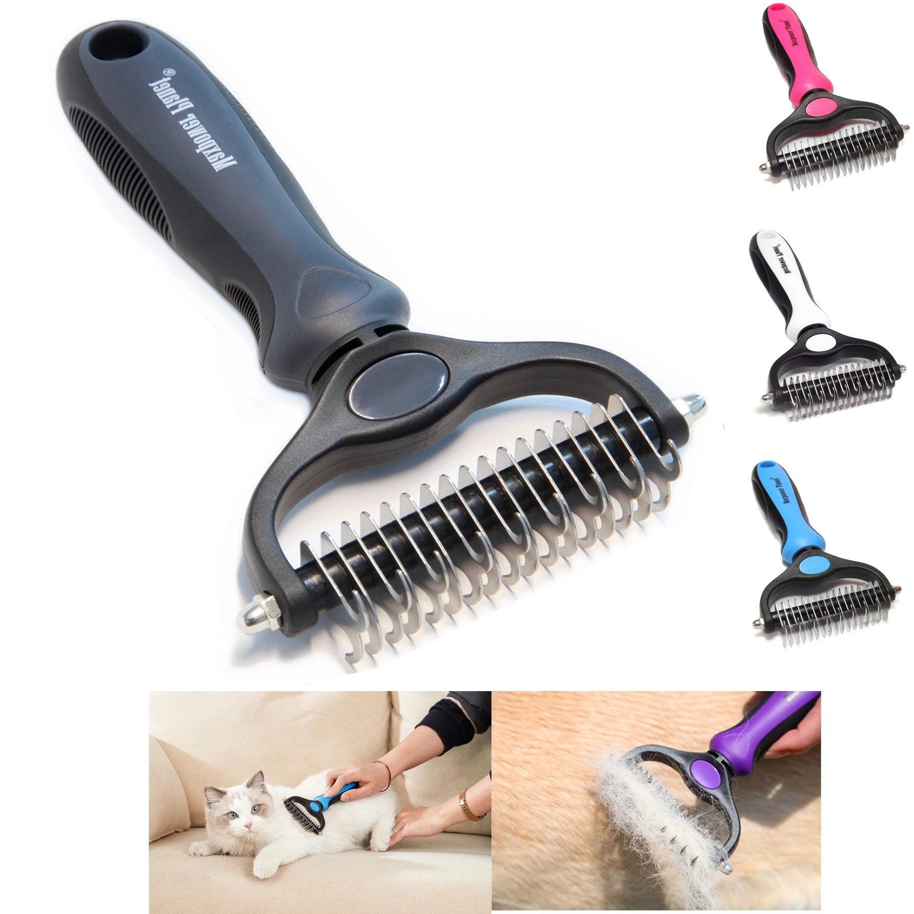 Double Sided Pet Grooming Brush 1