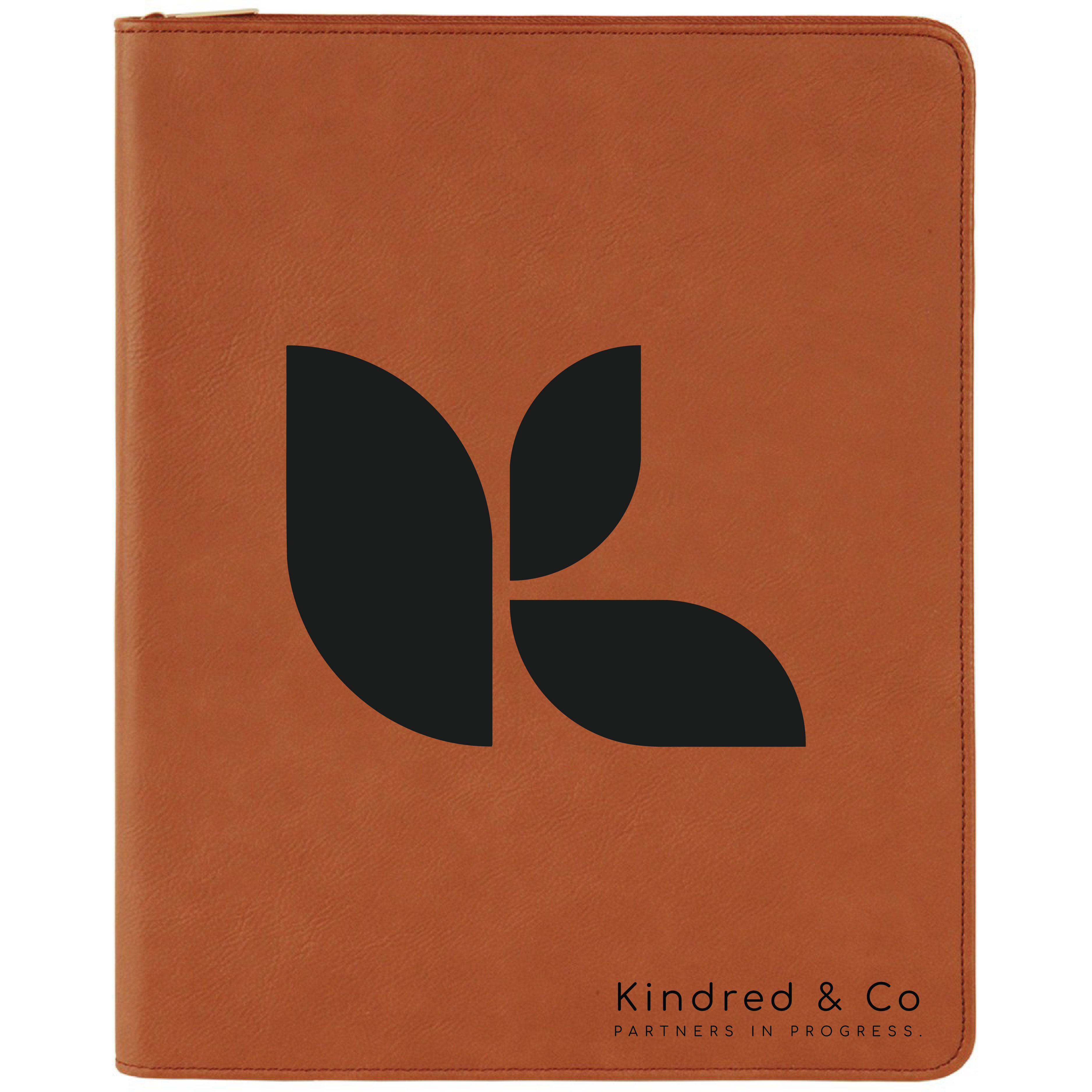 9" x 12" Leatherette Rawhide Portfolio with Zipper 9