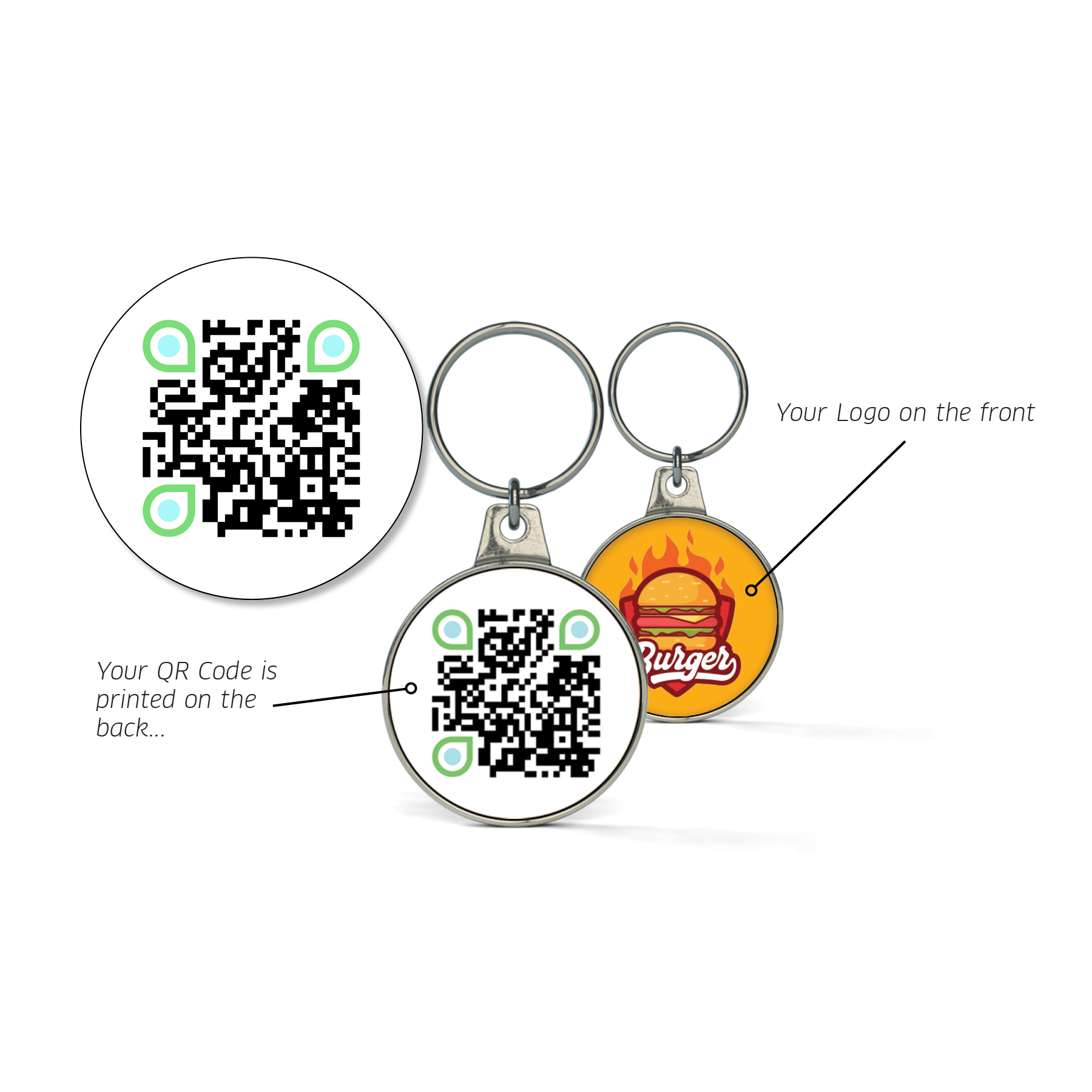 Qr Code Key Chain 3