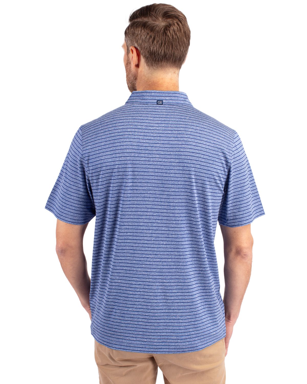 Cutter & Buck Forge Recycled Heather Stripe Four-Way Stretch Mens Big & Tall Polo Big & Tall 40