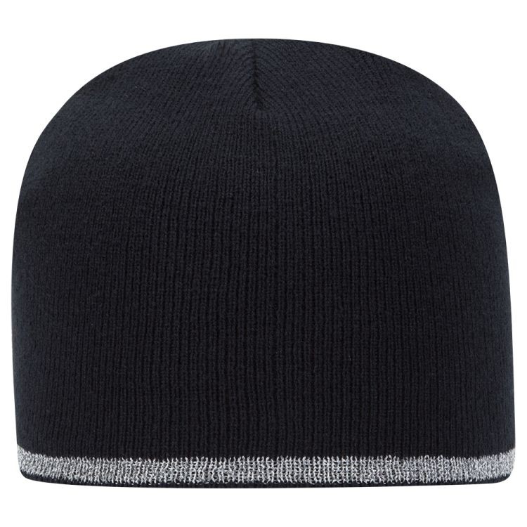 OTTO CAP 9" Classic Knit Beanie w/ Reflective Stripe 23