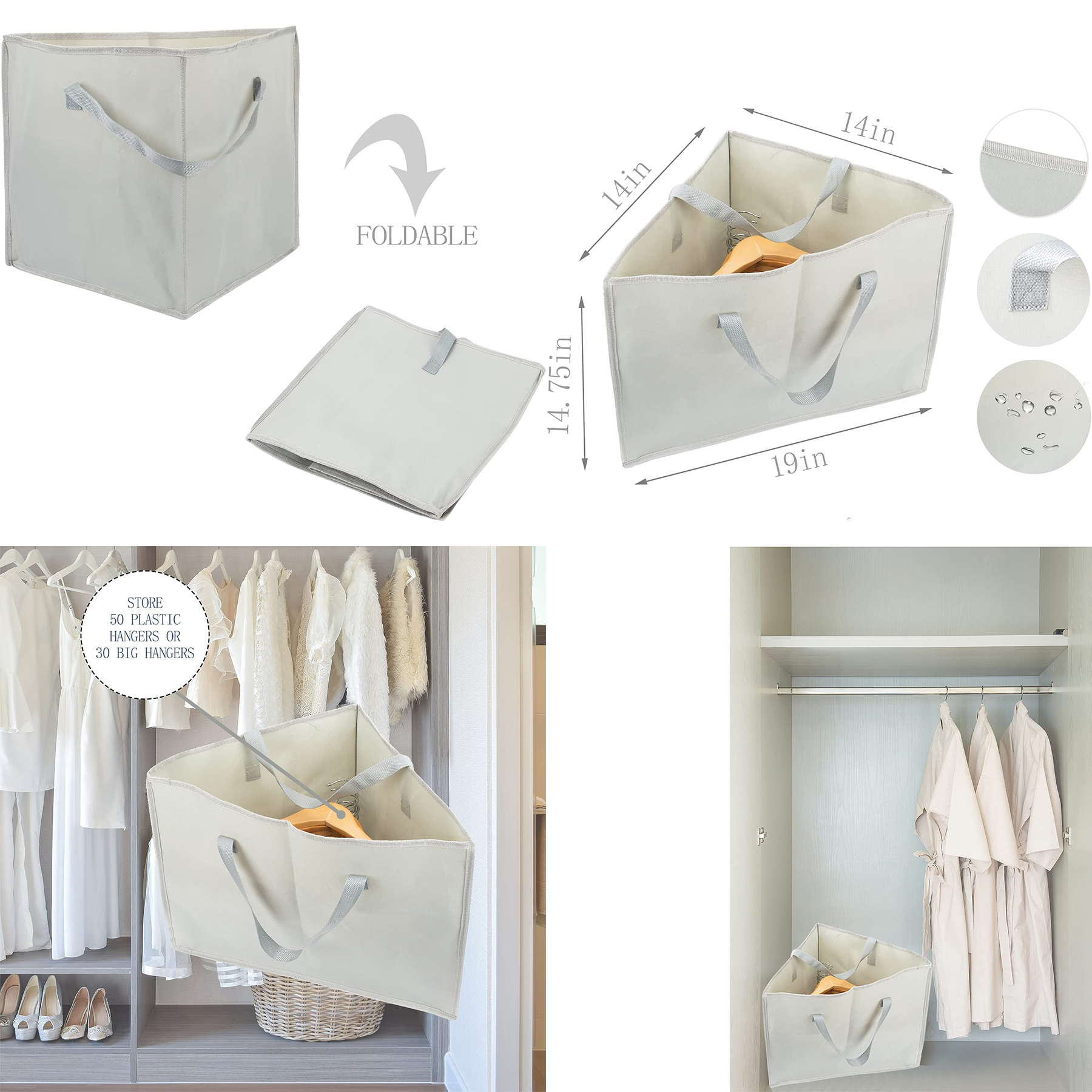 Clothes Hanger Storage Triangle Bag 2