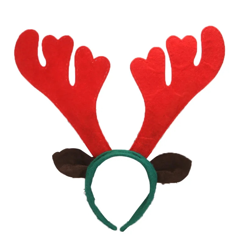 Full Color Christmas Reindeer Antler Headband 2