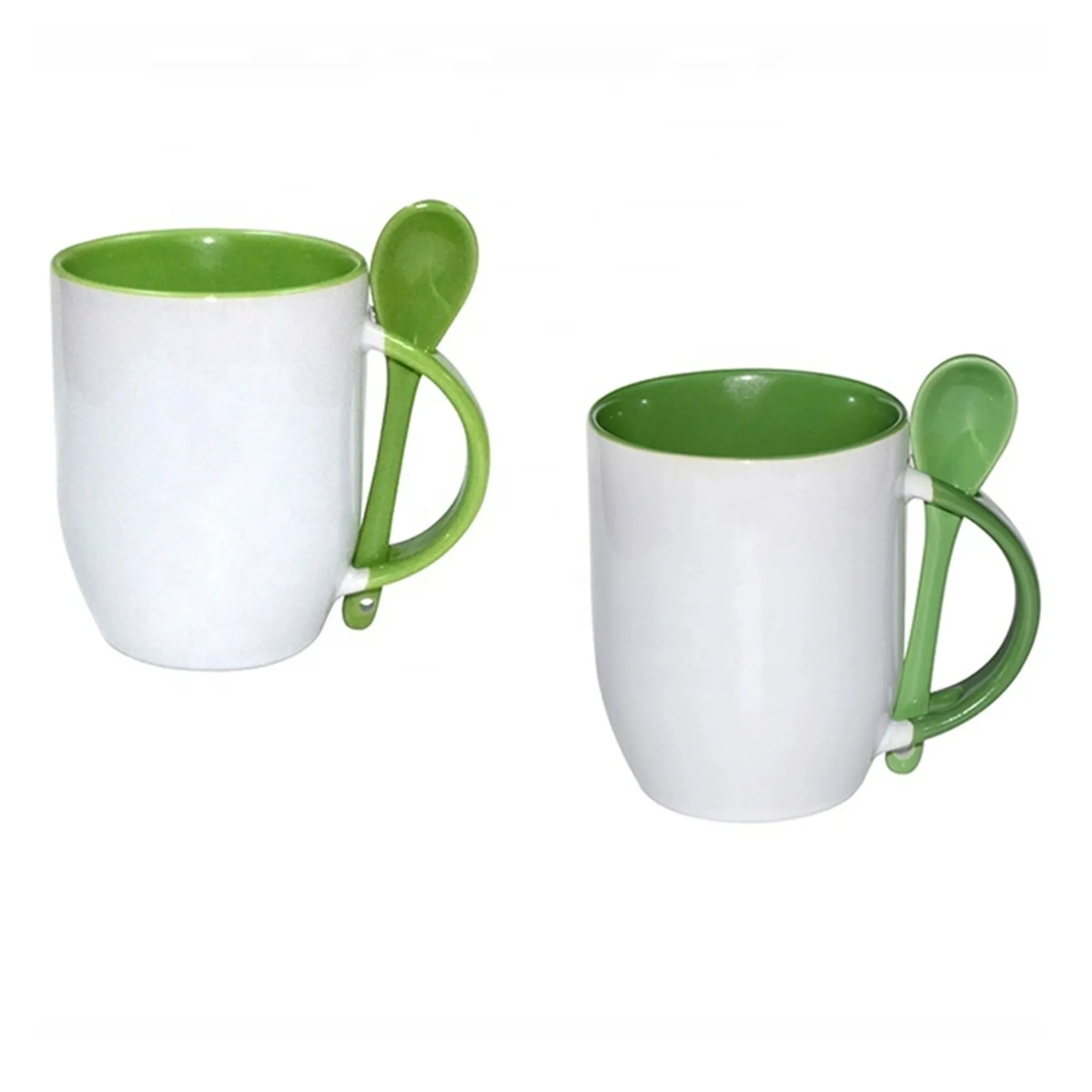 12 Oz. Ceramic Coffee Mug with Spoon 5