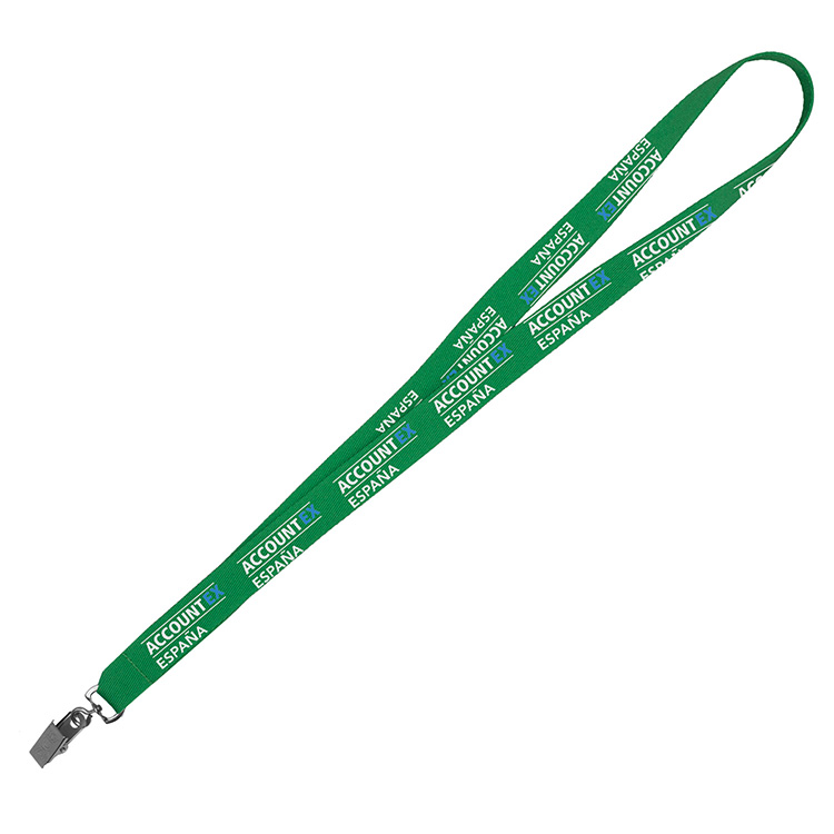"DEWITT RECYCLED" 3/4" Import Air Ship Recycled RPET Super Fine Detail Woven-In Lanyard 19