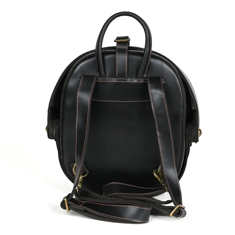 Vintage Genuine Leather Men'S Backpack 5