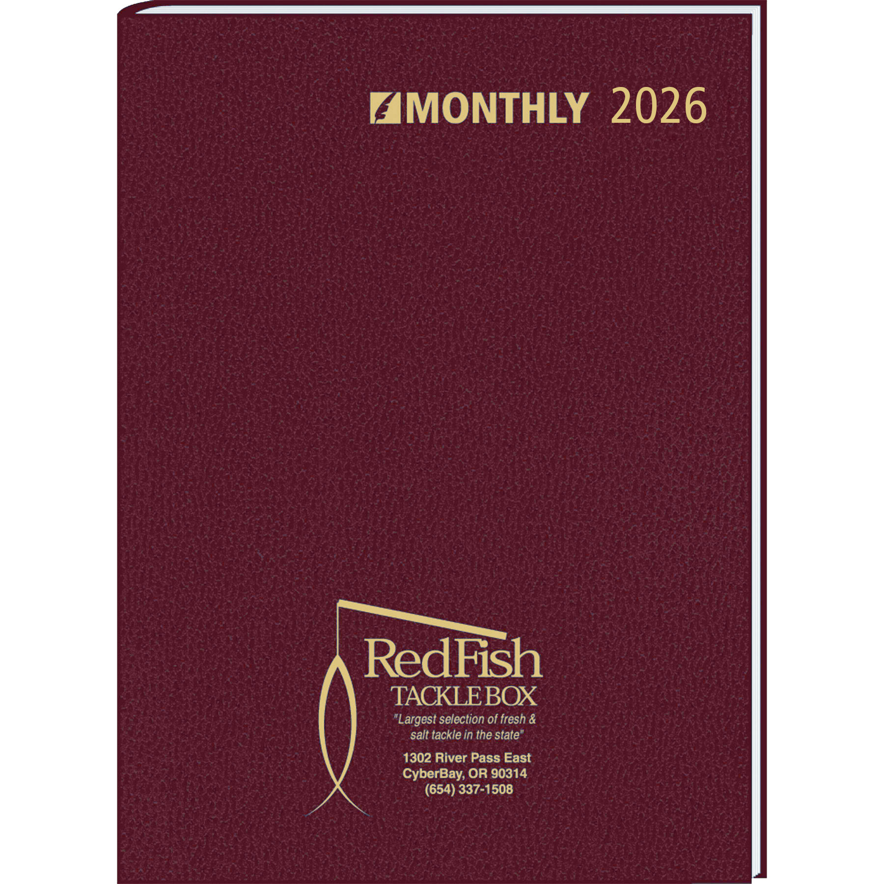 Ruled Monthly Format Stitched To Cover Desk Planner: 32 Page Planner 2027: 32 Page Planner 2026 3