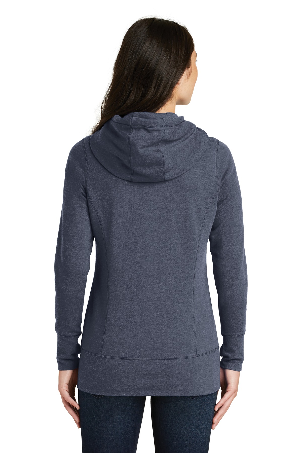 New Era Women's Tri-Blend Fleece Full-Zip Hoodie. LNEA511 17