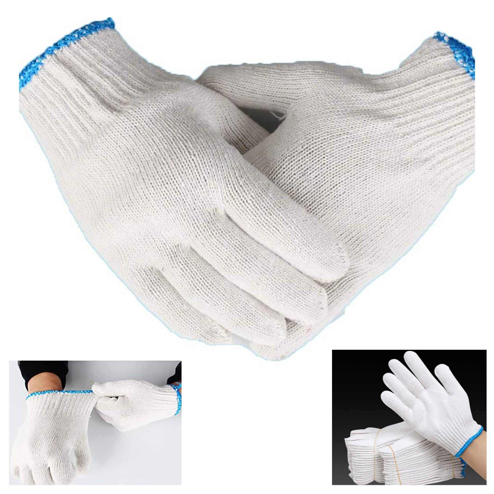 600GSM Nylon Labor Protection Cotton Gloves 2
