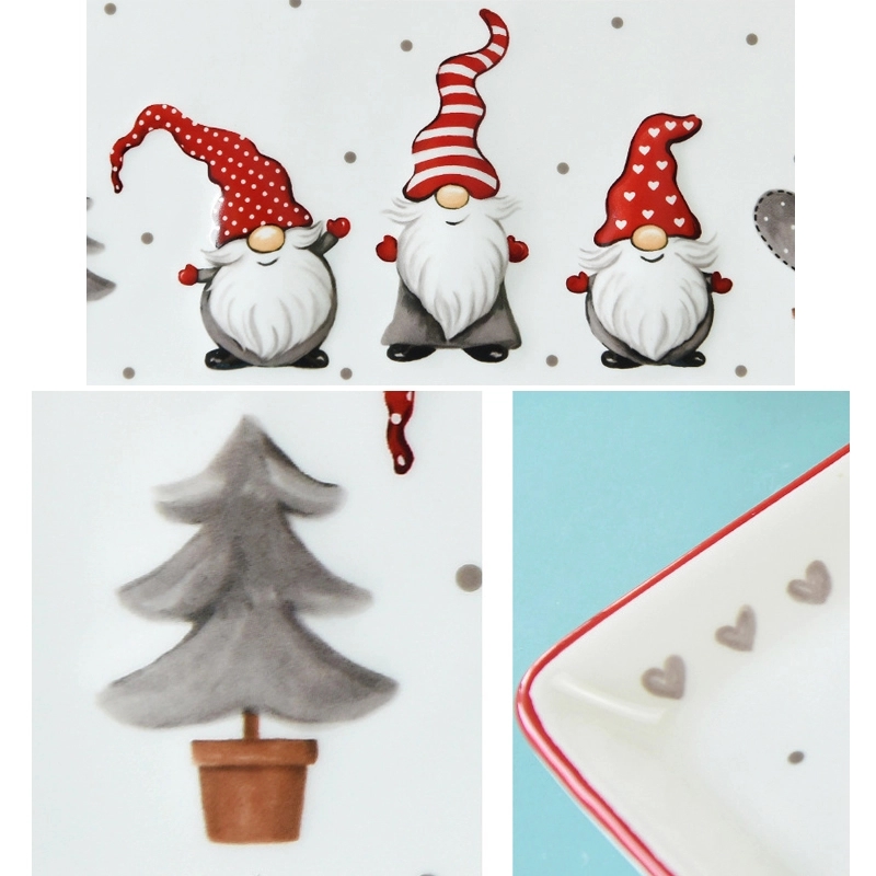 Rectangular Christmas Plate 3