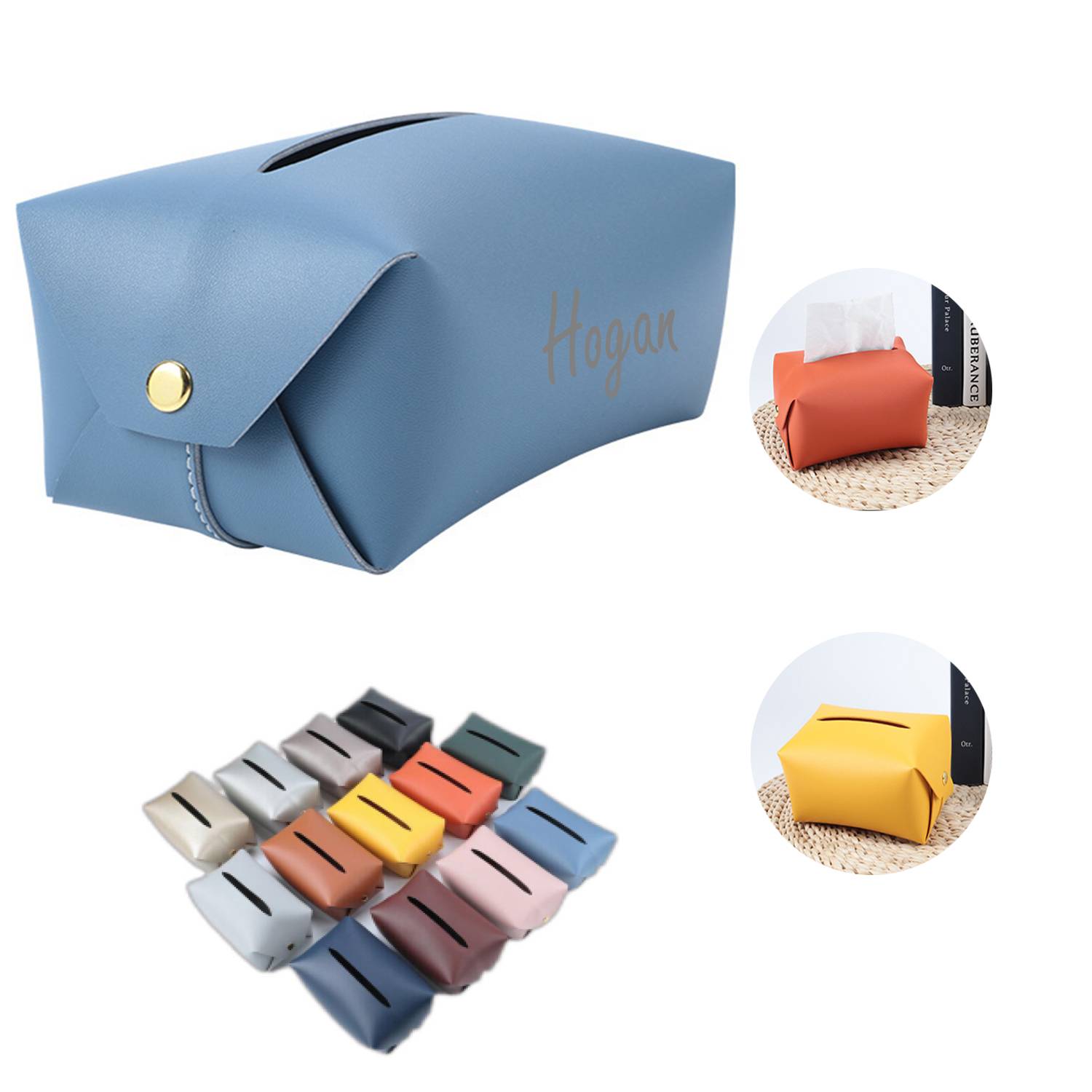 Leather Simple Paper Box 3