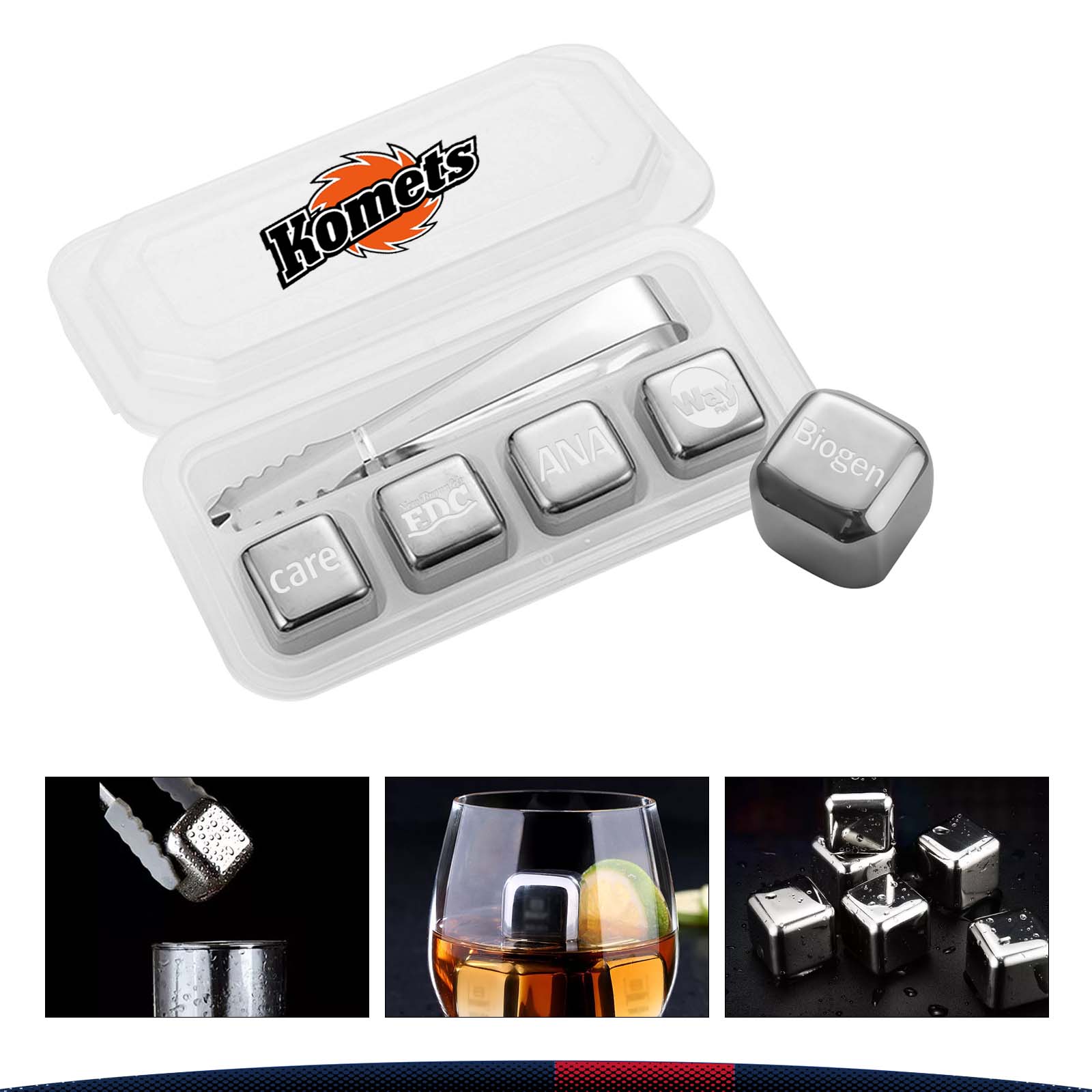 Chilling Stainless Steel Ice Cubes 2