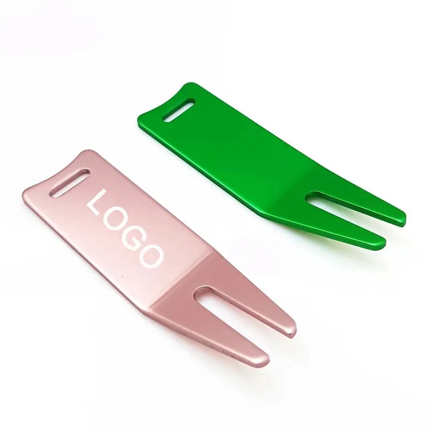 Aluminum Bent Golf Divot Repair Tool 4