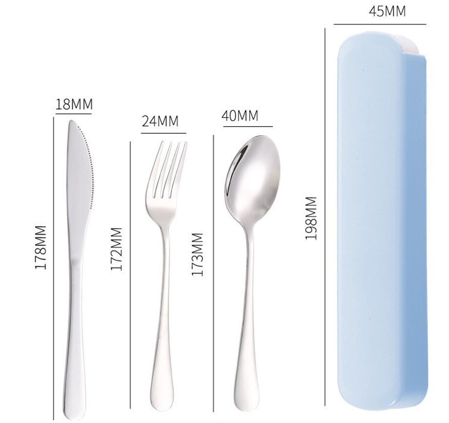 Portable Utensils Set Stainless Steel Knife Fork and Spoon 5