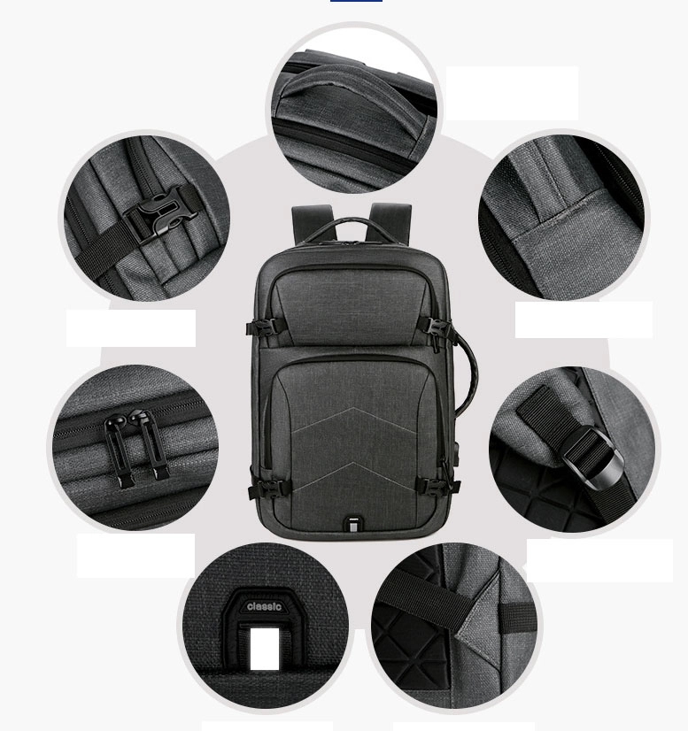 Business Travel Laptop Backpacks with USB Charging Port 10