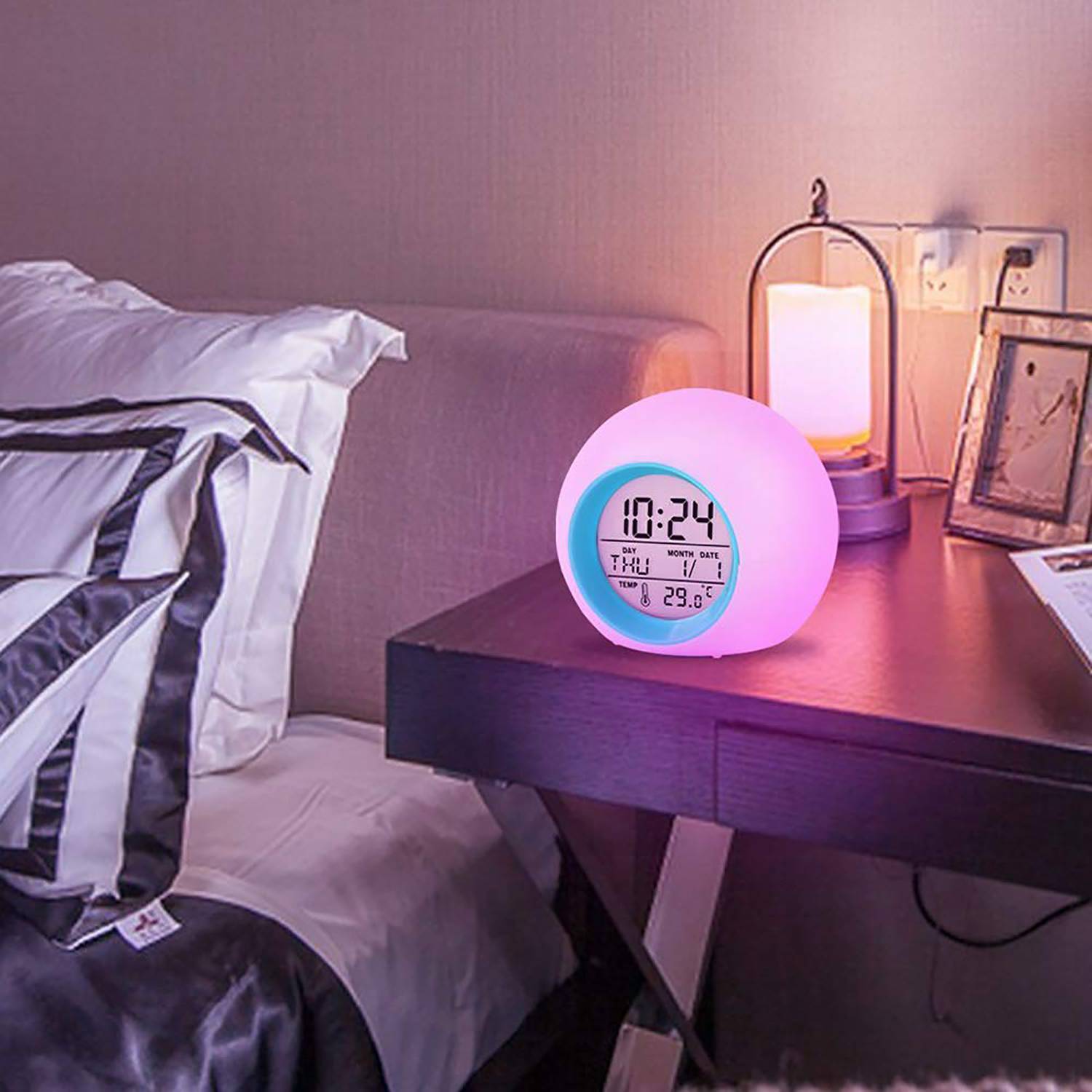 Kids 7-Color Changing Alarm Clock w/ Natural Sounds 6