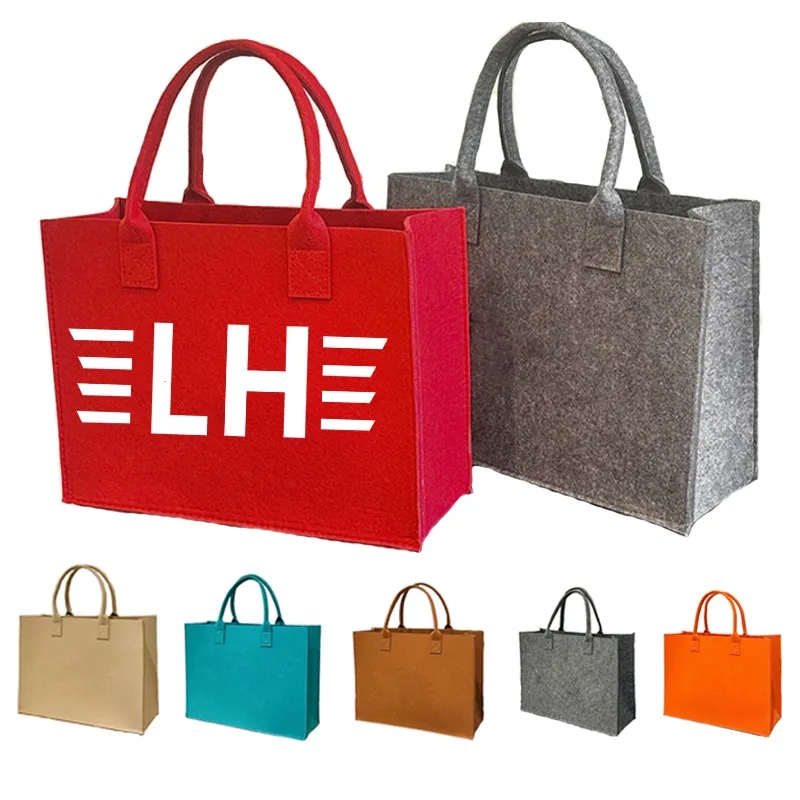 Reusable Felt Tote Bag With Handle 2