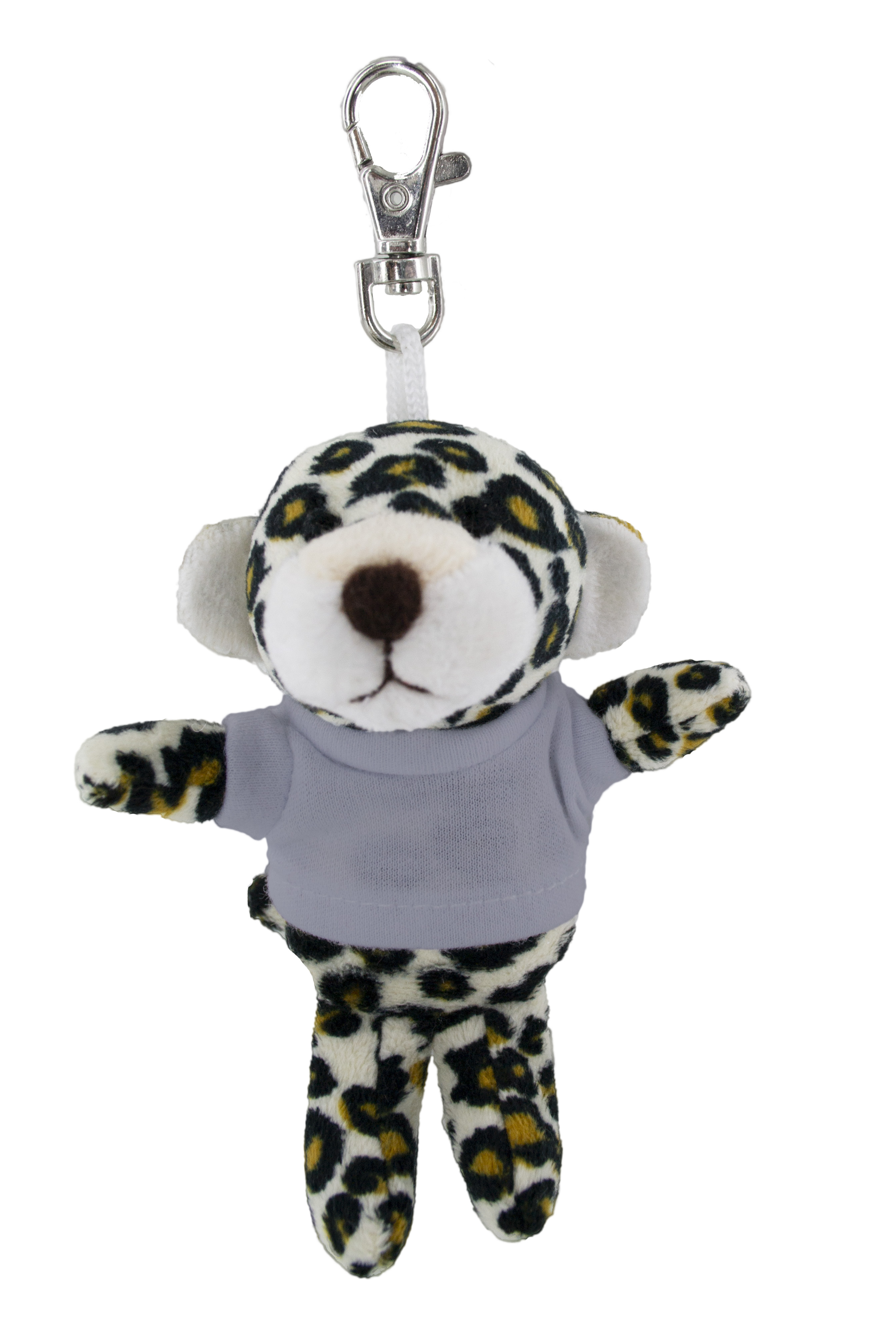 Soft Plush Leopard Keychain With Tee 8