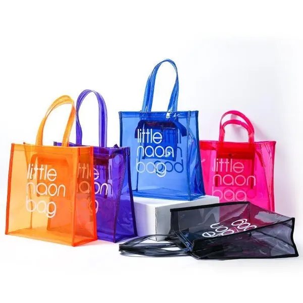 Colorful Transparent PVC Neon Tote Bag 5