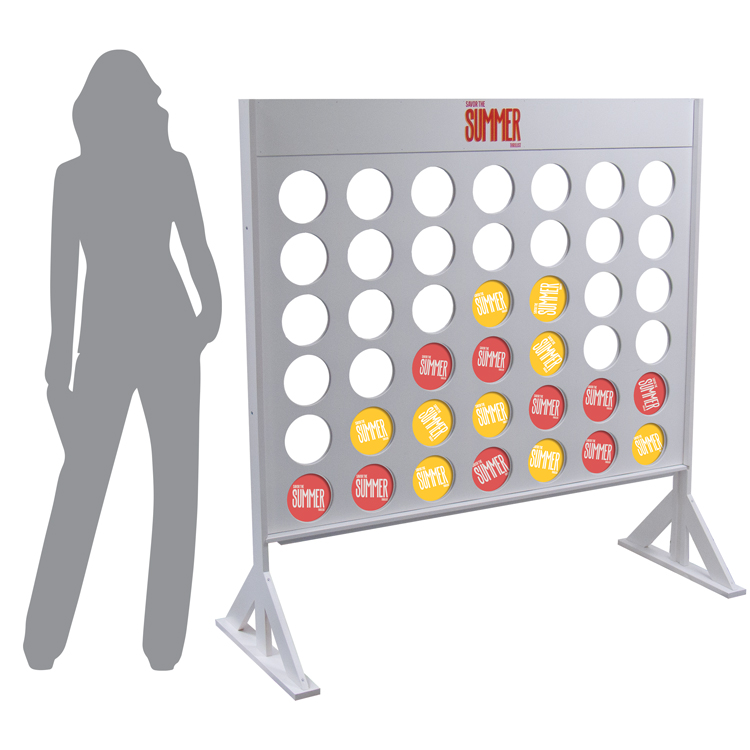 Giant Four In A Row Game Imprinted Custom Color Finish