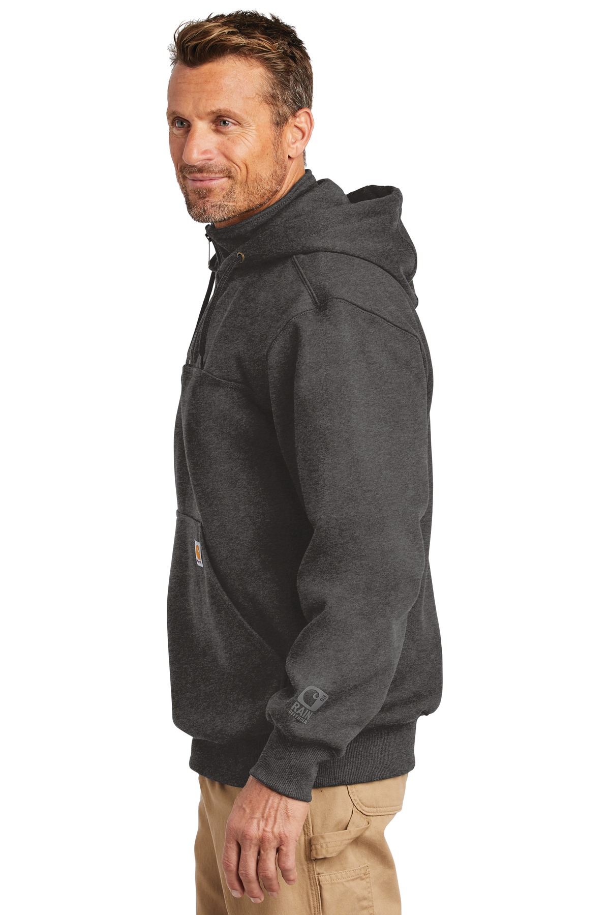 Carhartt® Rain Defender Paxton Heavyweight Hooded Zip Mock Sweatshirt 2