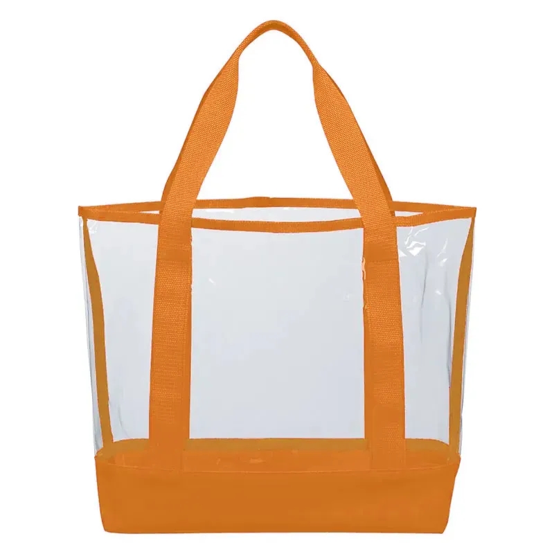 Imprinted Clear Casual Tote Bags 6